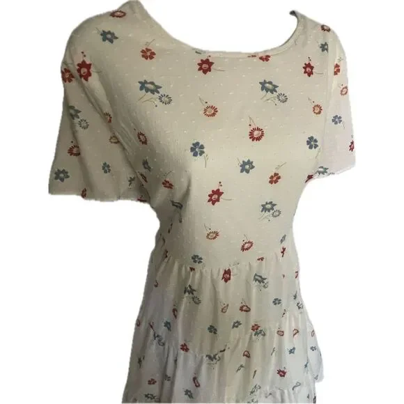 Madewell Tiered Mini Flower Cottagecore Dress Women’s Plus Size XXL - Picture 2 of 9